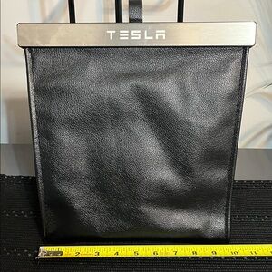 Tesla Black magnetic closure Interior Car Pouch for Trash or other Accessories